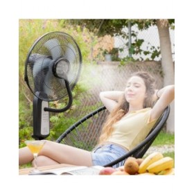 Ventilatore Nebulizzatore da Terra con Telecomando InnovaGoods Mistinn Nero 90 W 2,8 L