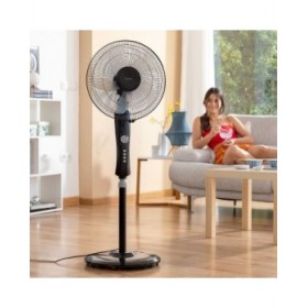 Ventilatore a Piantana InnovaGoods Breezinn Nero 45 W