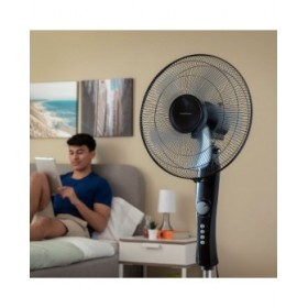 Ventilatore a Piantana InnovaGoods Breezinn Nero 45 W
