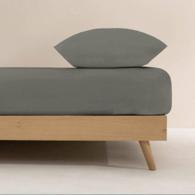 Lenzuolo con angoli aderenti Decolores Liso Antracite Grigio scuro Osimano