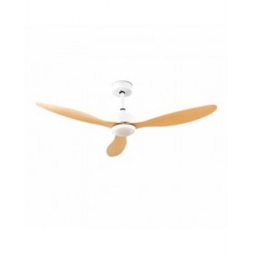 Ventilatore da Soffitto con Luce LED e 3 Pale ABS Wuled InnovaGoods Legno 36 W 52" Ø132 cm