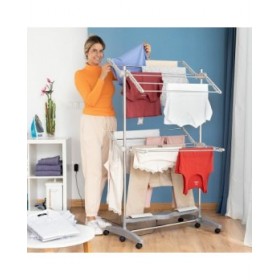 Stendibiancheria Elettrico Pieghevole con Flusso d'Aria Naturale Dryllon InnovaGoods 12 sbarre 24 W (Ricondizionati B)
