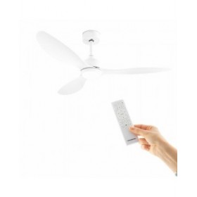 Ventilatore da Soffitto con Luce Flaled InnovaGoods Bianco 36 W 52" Ø132 cm (Ricondizionati A)