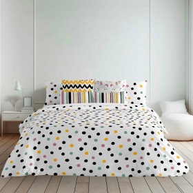 Copripiumino Decolores Cuzco Multicolore 175 Fili 140 x 200 cm