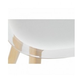 Sedia da Sala da Pranzo DKD Home Decor Bianco Legno Policarbonato (Ricondizionati A)