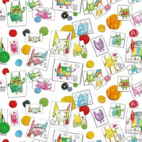 Copripiumino Decolores Indiana Multicolore 175 Fili 240 x 220 cm