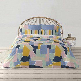 Copripiumino Decolores Jena Multicolore 175 Fili 240 x 220 cm