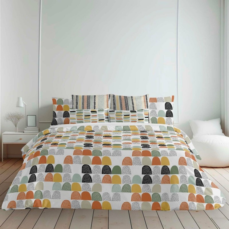 Copripiumino Decolores Lahti Multicolore 175 Fili 260 x 240 cm