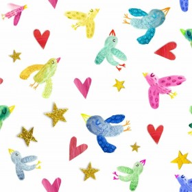 Copripiumino Decolores Ocells Multicolore 175 Fili 240 x 220 cm