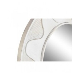 Specchio da parete DKD Home Decor Bianco