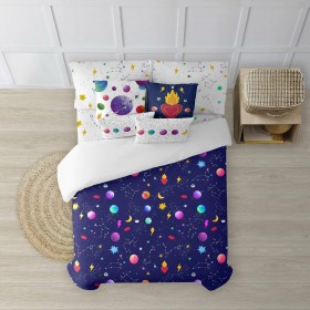 Copripiumino Decolores Cosmos Multicolore 175 Fili 260 x 240 cm Collo di bottiglia