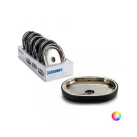 Portasapone Argentato Acciaio inossidabile Plastica 9,5 x 2,5 x 13 cm