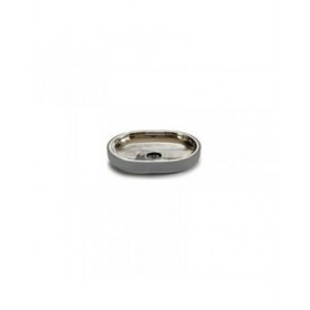 Portasapone Argentato Acciaio inossidabile Plastica 9,5 x 2,5 x 13 cm