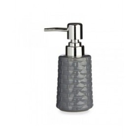Dispenser di Sapone Ceramica 150 ml Argentato Metallo