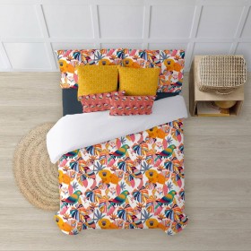 Copripiumino Decolores Keila Multicolore 175 Fili 260 x 240 cm Collo di bottiglia