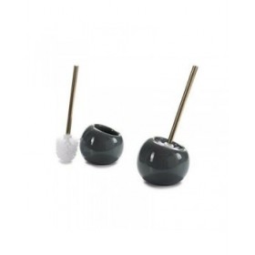 Scopino per il Bagno Ceramica Argentato Acciaio inossidabile 15 x 33,5 x 15 cm