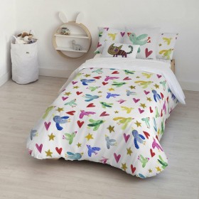 Copripiumino Decolores Ocells Multicolore 175 Fili 200 x 200 cm Collo di bottiglia
