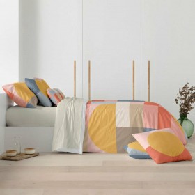 Copripiumino Decolores Weimar Multicolore 175 Fili 140 x 200 cm Collo di bottiglia