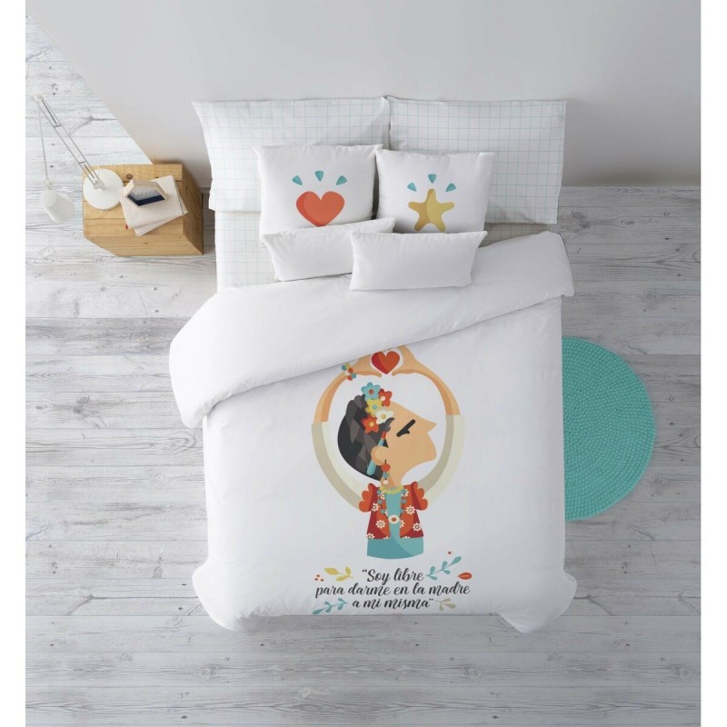 Copripiumino Decolores Frida Multicolore 175 Fili 220 x 220 cm