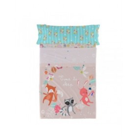 Set di Lenzuola HappyFriday Moshi Moshi Fantasy Multicolore Singolo 2 Pezzi
