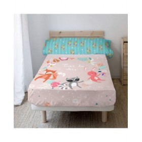 Set di Lenzuola HappyFriday Moshi Moshi Fantasy Multicolore Singolo 2 Pezzi