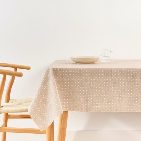 Tovaglia antimacchia Belum Plumeti Bianco 180 x 200 cm XL