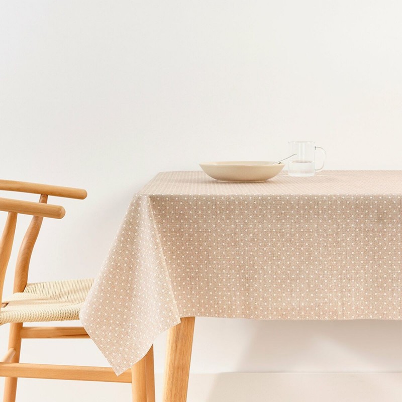 Tovaglia antimacchia Belum Plumeti Bianco 180 x 200 cm XL