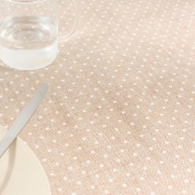 Tovaglia antimacchia Belum Plumeti Bianco 180 x 200 cm XL