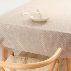 Tovaglia antimacchia Belum Plumeti Bianco 180 x 200 cm XL