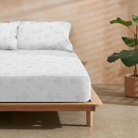 Lenzuolo con angoli aderenti Peppa Pig Bianco Grigio 90 x 200 cm 100 % cotone