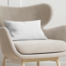 Fodera per cuscino Decolores Rayas Perla Pearl 30 x 50 cm 100 % cotone