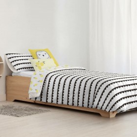 Copripiumino Kids&Cotton Guildo Nero 155 x 220 cm
