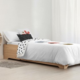 Copripiumino Kids&Cotton Kamal Bianco 175 Fili 180 x 220 cm