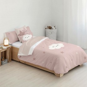 Copripiumino Kids&Cotton Werner Rosa Rosa 175 Fili 180 x 220 cm