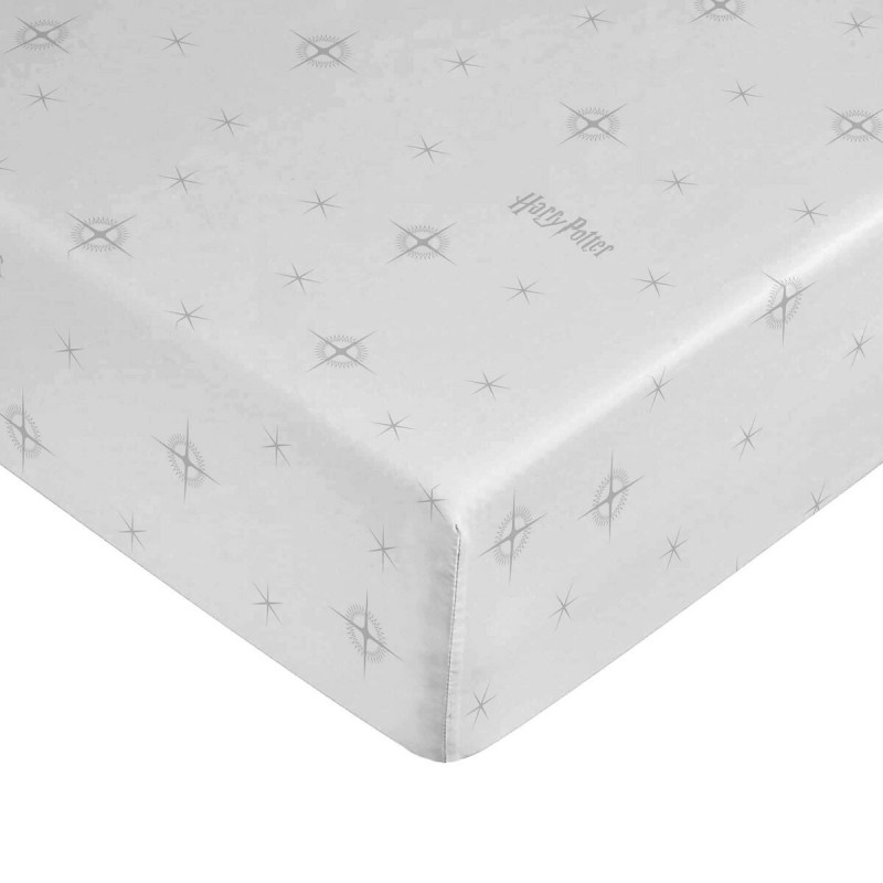 Lenzuolo con angoli Harry Potter Stars Bianco Grigio