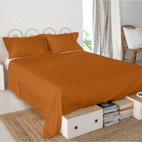 Lenzuolo Superiore HappyFriday Basic Terracotta 240 x 270 cm