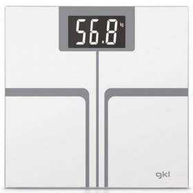 Bilancia Digitale da Bagno GKL FITMAX WHITE 200 kg Bianco Poliestere