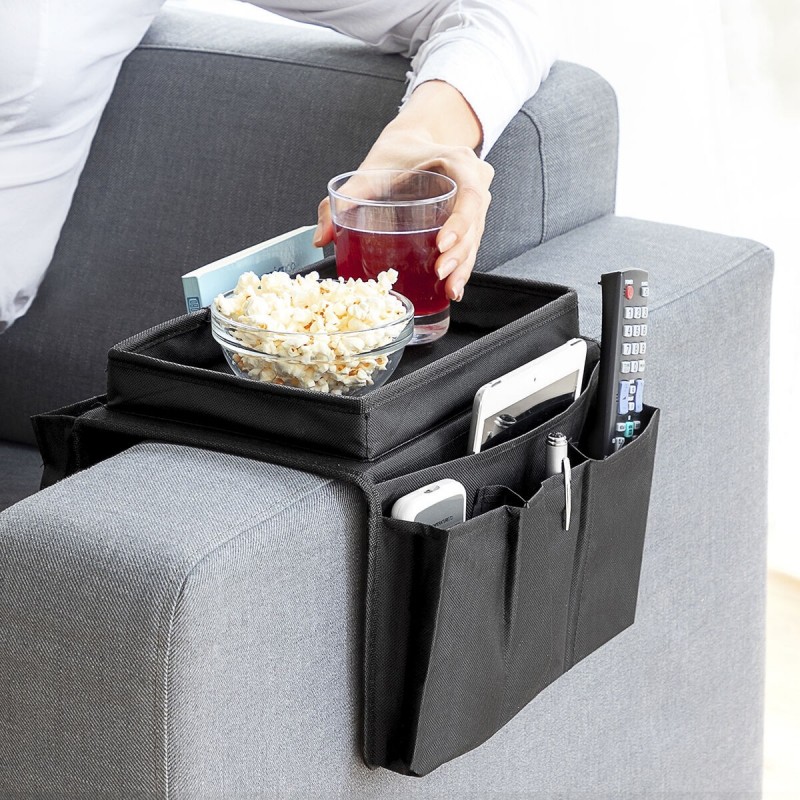 Vassoio da Divano con Tasche per i Telecomandi InnovaGoods
