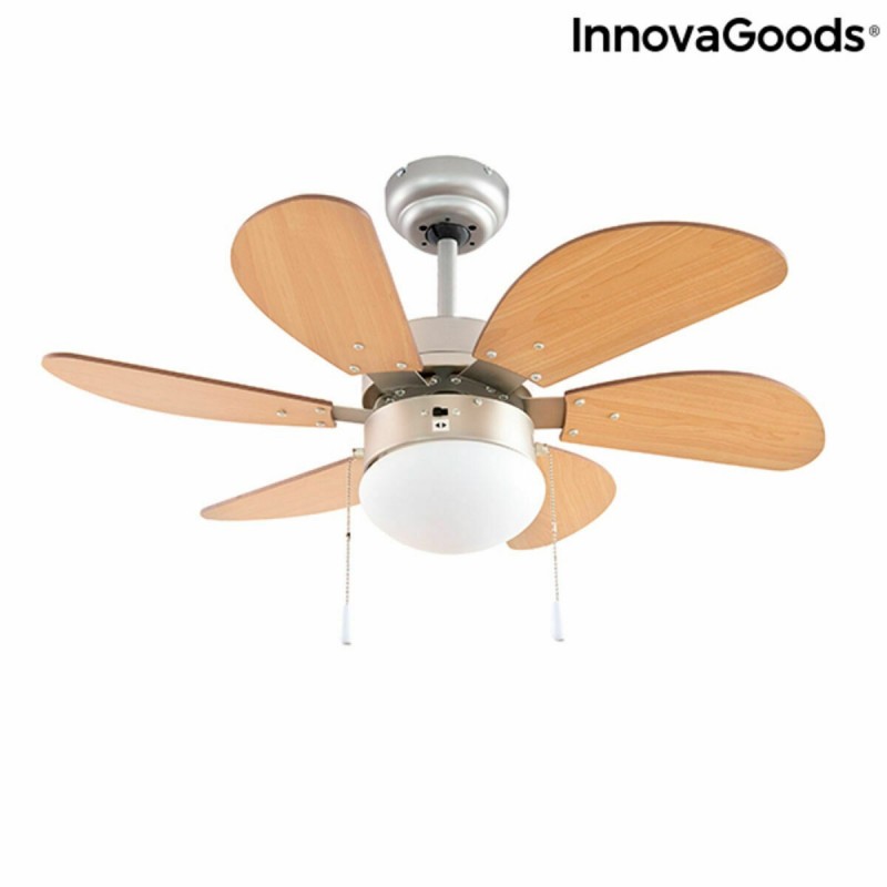 Ventilatore da Soffitto con Luce InnovaGoods   Ø 75 cm 55W 55 W (Ricondizionati B)