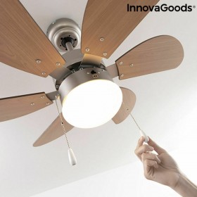 Ventilatore da Soffitto con Luce InnovaGoods   Ø 75 cm 55W 55 W (Ricondizionati B)