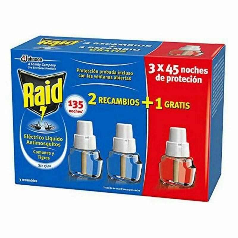 Ricarica Antizanzare Raid J309467 (3 uds) (Ricondizionati A)