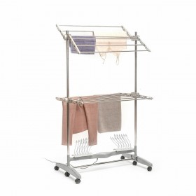 Stendibiancheria Elettrico Pieghevole con Flusso d'Aria Naturale Dryllon InnovaGoods 12 sbarre 24 W (Ricondizionati B)