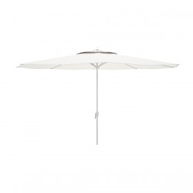Marbueno Ombrellone Acciaio 8 Stecche D270 cm Poliestere Bianco Giardino, Piscina e Terrazza 10187