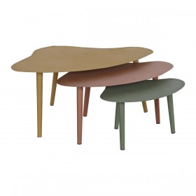 Set di 3 tavoli DKD Home Decor Ferro (Ricondizionati C)