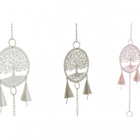 Decorazione pensile DKD Home Decor Albero Bianco (4 Unità)