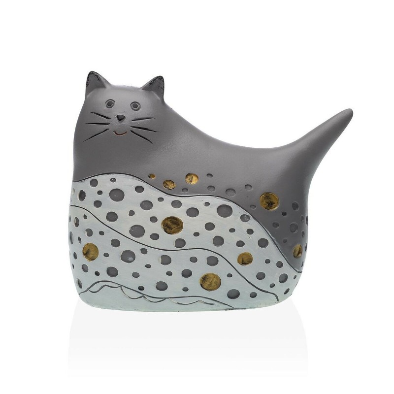 Statua Decorativa Versa Grigio Gatto
