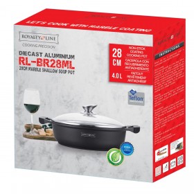 Pentola Royalty Line Nero 30 x 35 x 15 cm