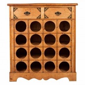 Portabottiglie Alexandra House Living PVC Legno Ferro 31 x 69 x 63 cm Con cassetti