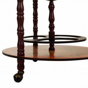 Mappamondo Alexandra House Living Marrone 55 x 93 x 55 cm Portabottiglie