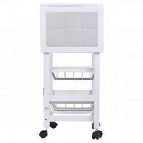 Carrello da Cucina Alexandra House Living Bianco 37 x 79 x 91 cm